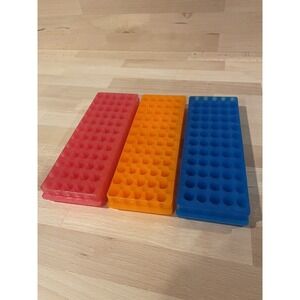 Microcentrifuge Tube Racks. 60 Positions. Reversible. 1.5 /2.0 Microliter. Qty 3